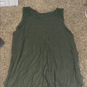Olive green old navy tank